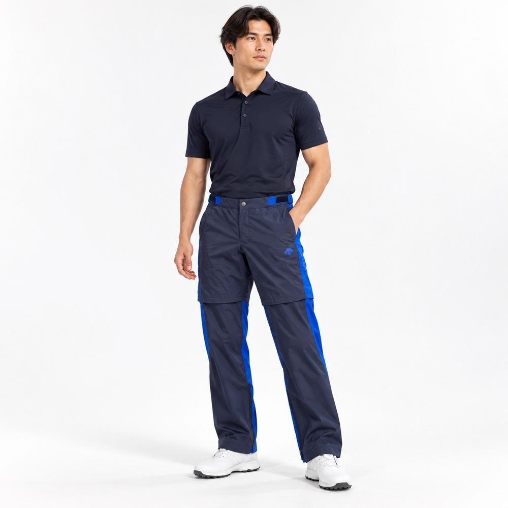 Descente Golf Mens 30 XS Navy Blue Rain Pants Seam Taped Techwear Vent